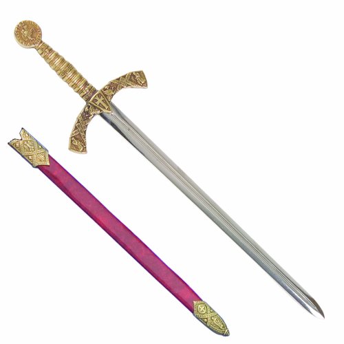Denix Crusader Sword Letter Opener with Sheath