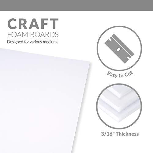 Royal & Langnickel 32 x 40" Double-Sided White Foam Board, 10 Sheets