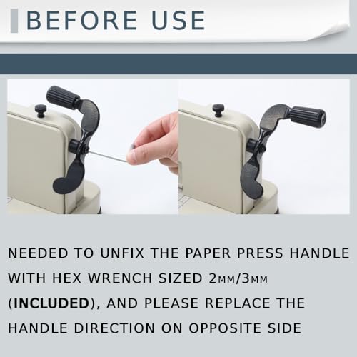 Japard A4 Heavy Duty Guillotine Paper Cutter, 12-Inch, Up to 500 Sheets