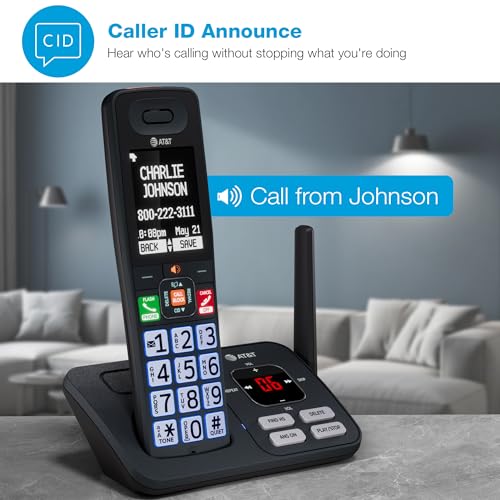 AT&T 3 Handsets Cordless Phone with Answering System — BL108-3
