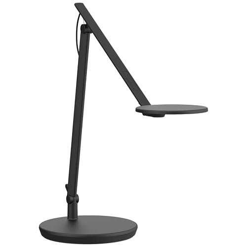 Humanscale Nova Task Light | Extended Range Arm | Desktop Base | 3000 K Color Temperature | Jet Black