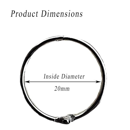Ring binding, Binder rings 100 Pcs DIY Craft Practical Metal Book Rings, Small Card for School Home Files, Ring