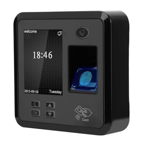Attendance Machine,Time Attendance System Machine Device Machine,Fingerprint Sensor 2.4 Inch TFT Fingerprint Card Attendance Machine Access Control System