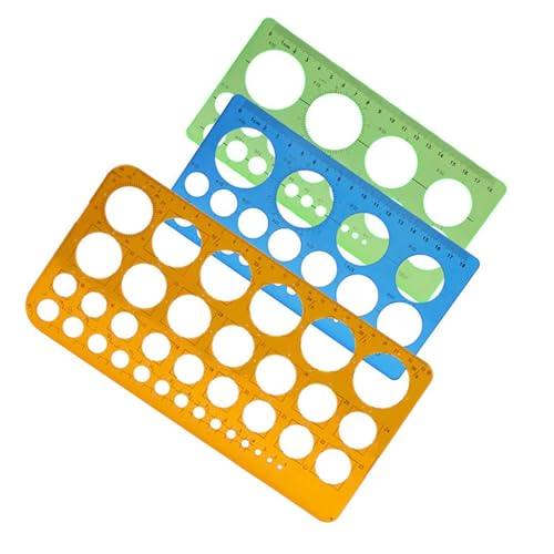 Circles Template Circles Ruler Drawing Ruler Tool Geometry Stencils for Building Formwork Drawing Templates Measuring Stencil School Supplies