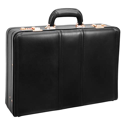 McKlein COUGHLIN, Leather 4.5" Expandable Laptop/Computer & Tablet Business Briefcase Attaché Bag, Men Women Laptop Briefcase, Laptop Compartment bag, Tablet Pocket bag, Business Bags, Travel Cases