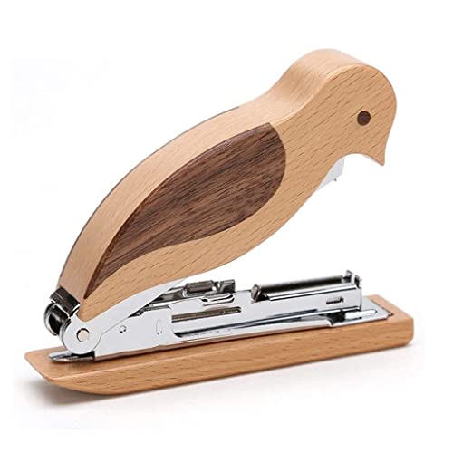 fhda Desk Staplers Portable Stapler Mini Wooden Creative Desk Staplers Practical Desk Desktop Desktop Stapler Binding Stationery Portable Desktop Staplers Home Office Supplies