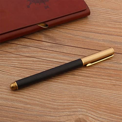 BUXGWLCH Brass Rollerball Pens Classic Spin Signature Ink Stationery Office School Supplies Writing