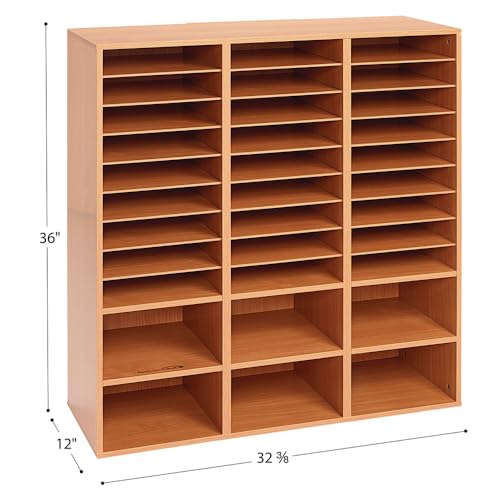 Really Good Stuff 27-Slot Mail Center with 6 Built-in Cubbies