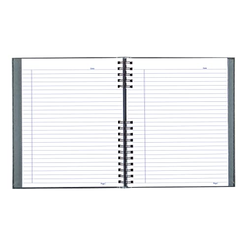 Blueline NotePro™ Executive Notebook, Indexing System, Refillable, Hard Cover, 10.75" x 8.5", 300 Ruled Pages, Gray (A10300.GRY)