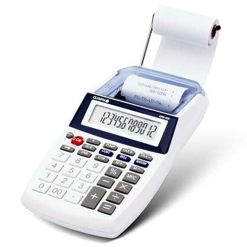 Olympia CPD 425 Calculator Printer 12-Digit LCD 119.9 x 102.2 x 45.7 mm
