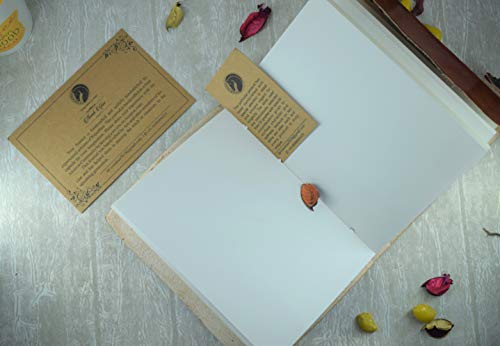 OVERDOSE Seven Stone Leather Journal - Stone Diary Leather Sketchbook Drawing Journal Notebook - Size 14 X 22 Inches | 35 X 55 cm