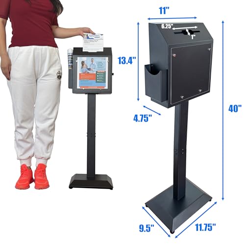 Plugsharge Floor Standing Suggestion & Offering Box with Combination Lock