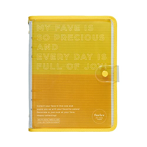 King Jim FL5210 Kei Expression Collection Binder, Regular Size, Yellow