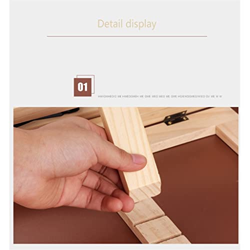 PJNKMWH Foldable Book Stand Wood Angle Adjustable Library Stationery Bookshelf Tablet PC Support