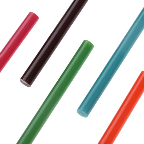 TEOYETTSF 50Pcs 7x100MM DIY Hot Melt Glue Stick Adhesive Colorful For Electric Gun Car Audio Craft Repair Sealing Wax