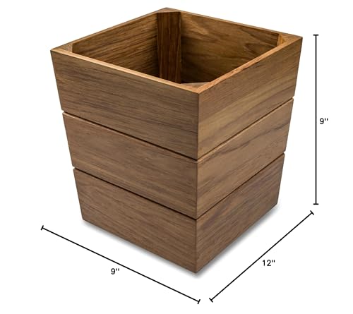 Whitecap Teak Waste Basket, Large