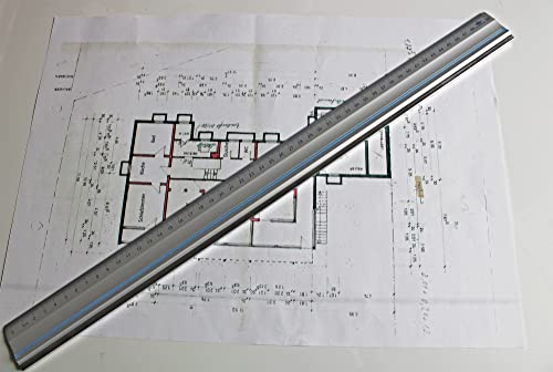 Wedo 50cm Aluminium Cutting Ruler - Silver