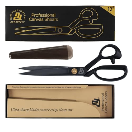 New York Central Professional Canvas Fabric Shears, 12", 5 Pack