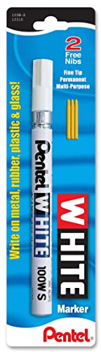 Pentel- White Permanent Marker ,Pentel ,Fine Pt ,We (Pack Of 30