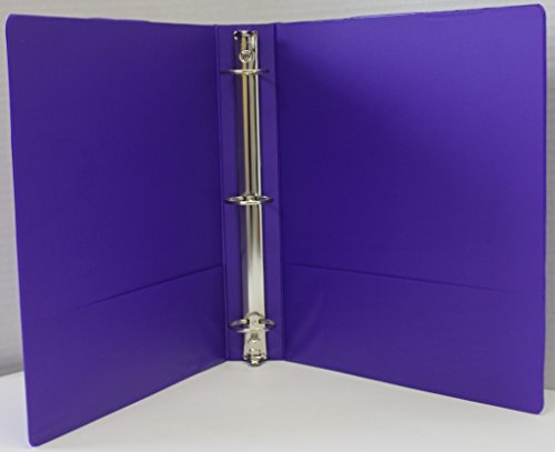 1.5" Basic 3-Ring Binder w/Two Inside Pockets - Purple (Units per case: 12)