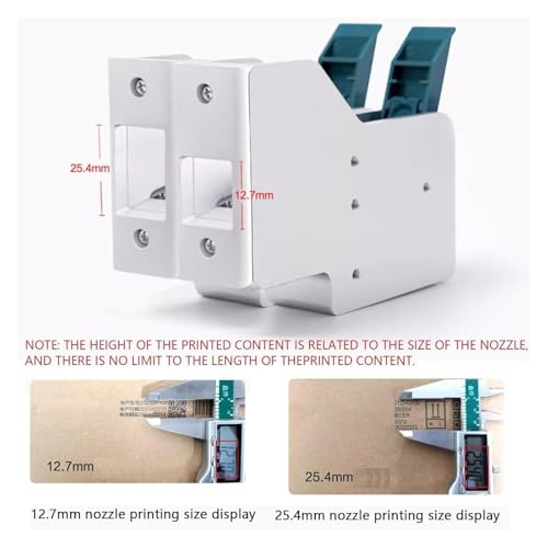 Lbxlhr Continuous Coding and Marking Machine,Date Coding Machine,Small Printer Inkjet Coder,Automatic Inkjet Printer,Date Printer,with 5 Inch Touch Screen(12.7mm)