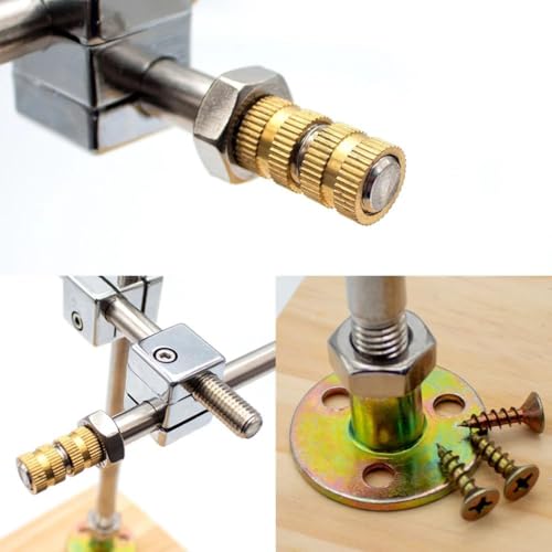 Yidubid Clay Sculpture Armature Support Kit Pipe Bracket Clay Stand Holder with Wooden Base for Sculpting Models and Statues Silver,1