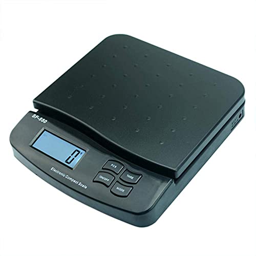 Sisdffaaa Electronic Precision Scale 25Kg/55lbs LCD Electronic Postal Scale Parcel Letter Postage Mail Weight Scale Delivery Kitchen Shop Commercial Weight Balance