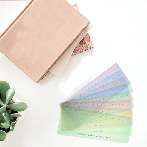 Guided Reading Strips 200 PCS Colored Bookmark Strips Reading Tracking Rulers Safe No Odor for Visual Stress Reduction for Students