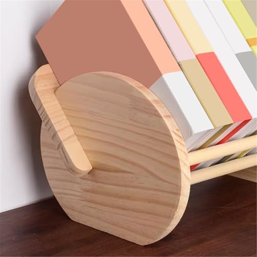 Bookcase Storage Rack Nordic Creativity Wooden Small Sofa Bookshelf Tabletop Inclined Organizer Rack Book Shelf
