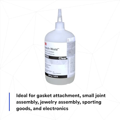3M Scotch-Weld Plastic & Rubber Instant Adhesive PR100, Clear, 20 Gram