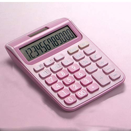 12 Digit Desk Calculator Large Buttons Financial Business Accounting Tool Big Battery and Solar Power