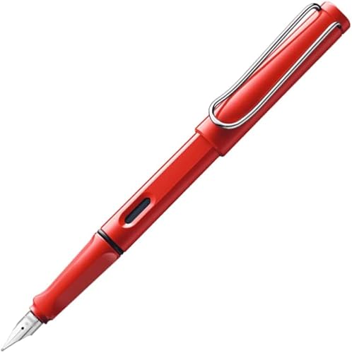 USZWBY Vintage Pens Fountain Pens for Writing Stunning Luxury Writing Pens Calligraphy Pen Best Pen Gift Perfect for Men and Women Lacquer Pen for journaling（Red-0.5mm）