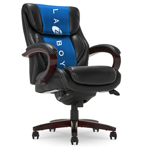 La-Z-Boy Executive Ergonomic Office Chair with Lumar Support, Leather Chair
