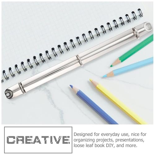 Ring Binder Mechanism 10 Pack A4 Metal 3 Hole Loose Leaf Binders Iron Office DIY Accessories