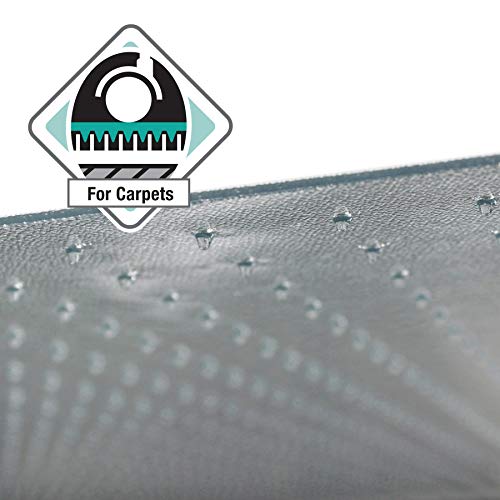 Floortex® Advantagemat® Vinyl Rectangular Chair Mat for Carpets up to 1/4" - 48" x 79"