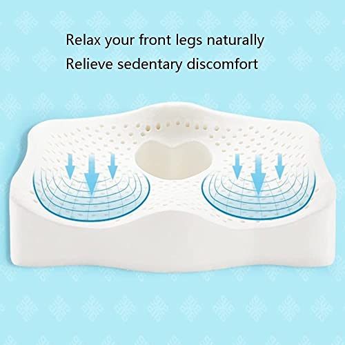 XARONF Comfort Seat Cushion Pillow for Office Chair - Sit Longer, Feel Better - Butt, Tailbone, Back, Sciatica Natural Latex Cushions (Color : Gray)