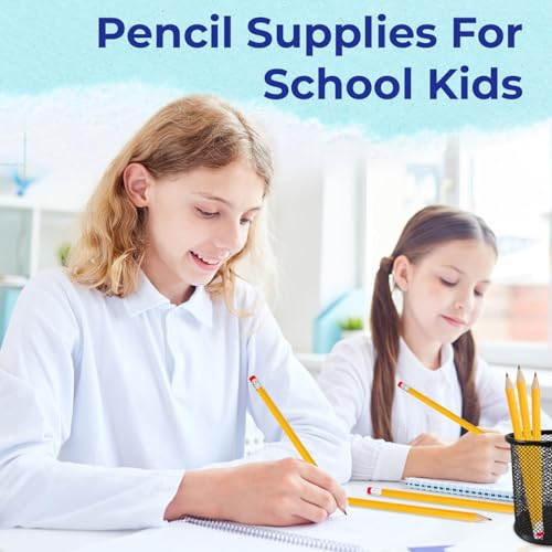 Rosmonde Pencils Bulk, 1250 Pack, Yellow Pencils, Pre Sharpened #2 Pencil