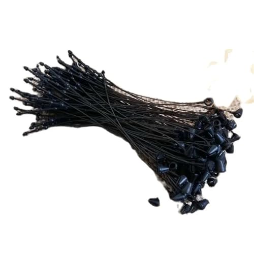 Tag Gun Fasteners 4000pcs 3" 5" 7" Black Garment Price Tag Barbs Security Loop Snap Lock Plastic Fastener Hang Ties(3 inch)