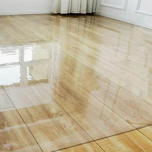 CSXCQM Office Chair Mat 0.04" for Carpeted Floor 36X48 48X59 71X87 PVC Floor Mat Plastic Chair Mat Carpet Protector Non-Slip Waterproof for Carpets Floor Desk Hallway Rectangle (Size : 87x335in)
