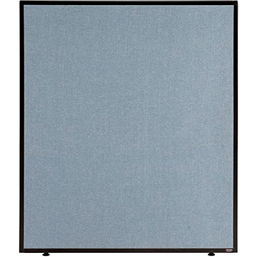 Global Industrial Office Partition Panel, Blue Fabric, 48.25 Inch W x 42 Inch H, 1 Piece, Designed for Office Space Efficiency and Productivity