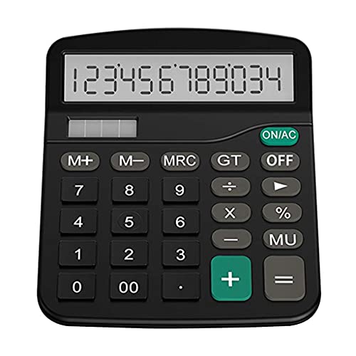 NSUQOA Office Finance Calculator Plastic Solar Computer Business 12-bit Desktop