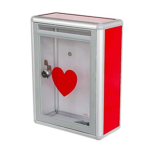 Transparent Mailbox - Donation Box Suggestion Box Letter Box （21.5 * 10.5 * 28.5cm）