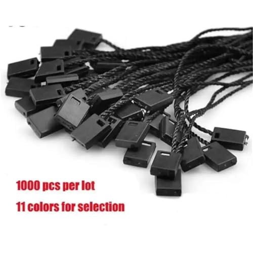 1900pcs Plastic Loop Lock String Fastener Cord Tie Snap Seal Tag Holder Rope