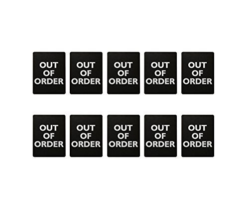 "Out Of Order" Sign for Bathroom Stalls (10)