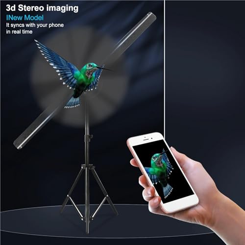 3D Holograma Projector Logo Display 42CM LED Fan WiFi Holographic APP Advertising Machine Imaging Hologram Player
