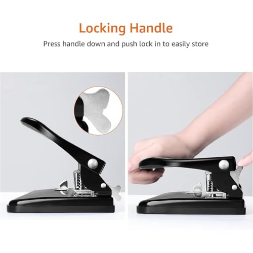 kousoer 3-Hole Punch for Loose-Leaf Paper with Adjustable Hole Spacing