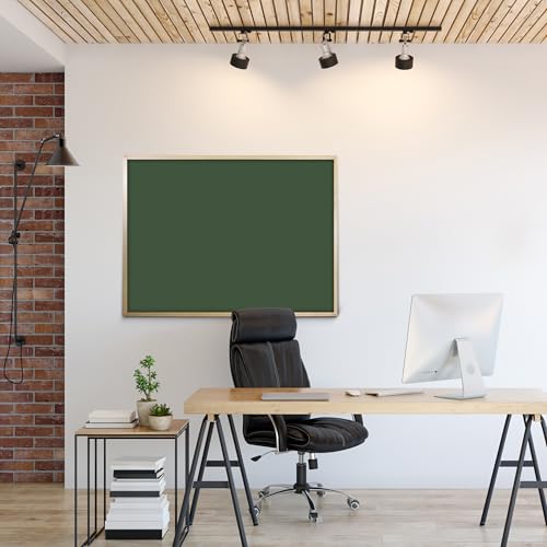 Flipside Products 36" x 48" Wood Framed Green Chalkboard, Large Surface, Wall Decor, Chalkboard Sign, Wall Mount, Menu Board