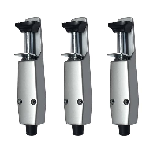 Pacific Doorware Step Down Door Stopper Heavy Duty, Aluminum, 3 Pack