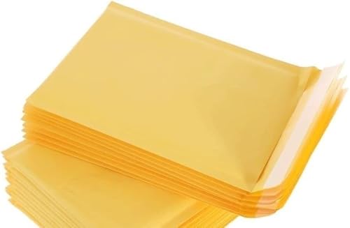 CFFQDQUANB Postal Bags Bubble Envelopes 100pcs Kraft Paper Bubble Envelopes Bags(120x180mm)