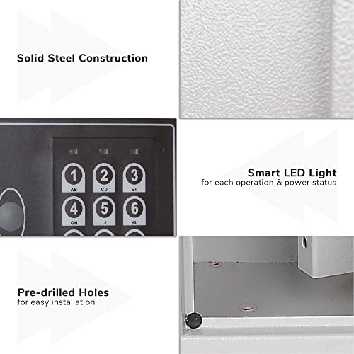 Yescom 245 Key Safe Cabinet Large Lock Box Electronic Digital Keypad